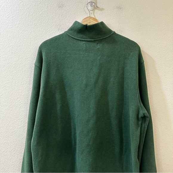 Polo Ralph Lauren Men's Quarter Zip Pullover Knit Sweater Size Large Green - Picture 6 of 10